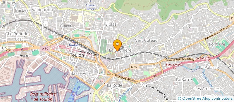 localisation de l'entreprise MADAME LILIAN FELIX JEVENE  TOULON