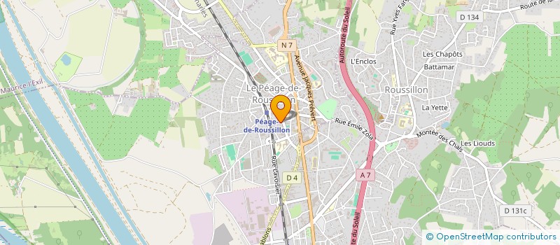 localisation de l'entreprise MADAME LILIANA FERREIRA COELHO  LE PEAGE-DE-ROUSSILLON