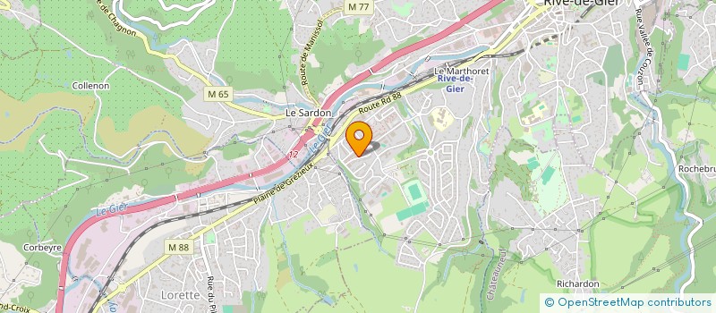 localisation de l'entreprise MADAME LILIANA MANUELA SOUSA MORAIS  RIVE-DE-GIER