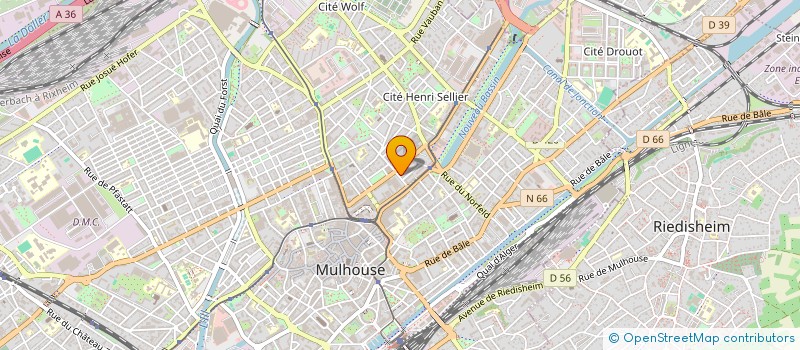 localisation de l'entreprise MADAME LILIANA REBELO TEIXEIRA  MULHOUSE