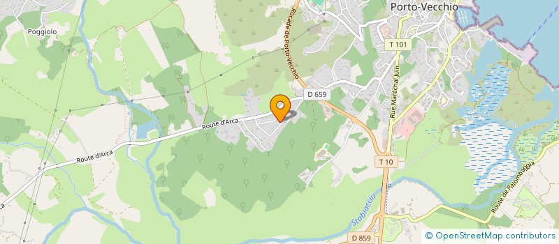 localisation de l'entreprise MADAME LILIANA ROCHA DE MAGALHAES à PORTO-VECCHIO