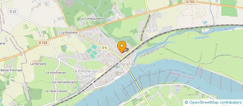 localisation de l'entreprise MADAME LILIANE AUBERT  INGRANDES-LE-FRESNE-SUR-LOIRE