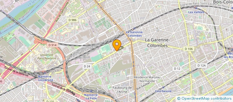 localisation de l'entreprise MADAME LILIANE BARAT à LA GARENNE-COLOMBES