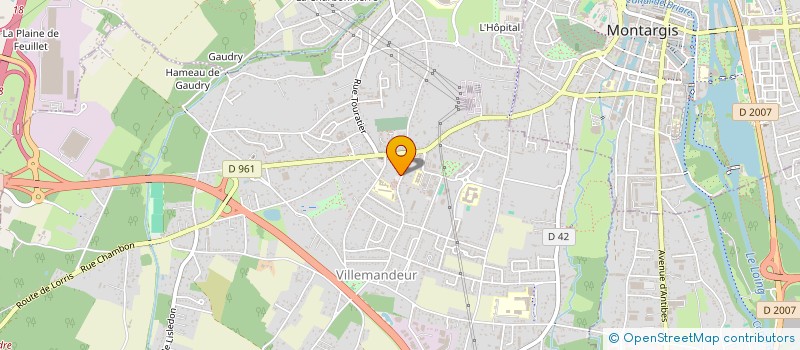 localisation de l'entreprise MADAME LILIANE BATAILLE - MERCIER à VILLEMANDEUR