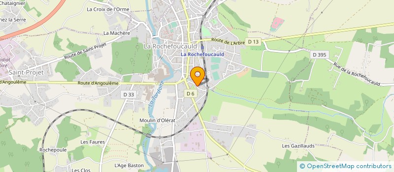 localisation de l'entreprise MADAME LILIANE BAYOUX à LA ROCHEFOUCAULD-EN-ANGOUMOIS