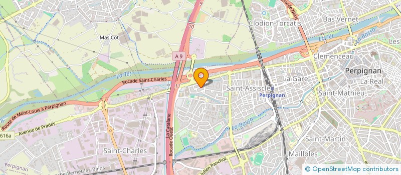 localisation de l'entreprise MADAME LILIANE BAZATTE  PERPIGNAN