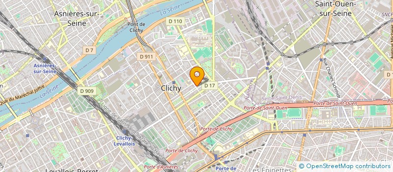 localisation de l'entreprise MADAME LILIANE BENLICHA  CLICHY