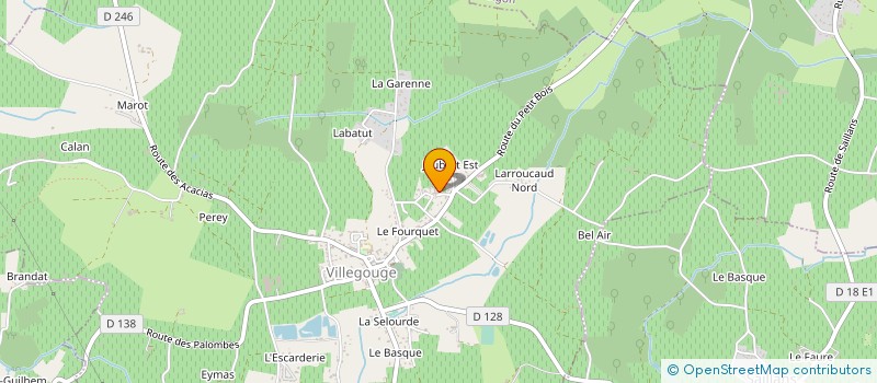 localisation de l'entreprise MADAME LILIANE BERNADET  VILLEGOUGE