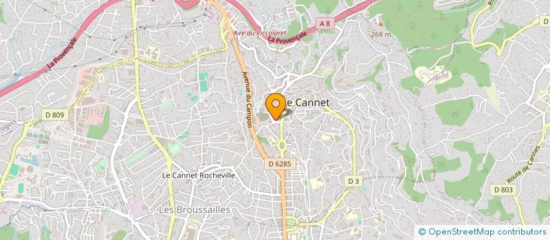 localisation de l'entreprise MADAME LILIANE BERNARD à LE CANNET