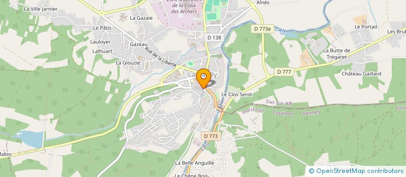 localisation de l'entreprise MADAME LILIANE BESNIER à LA GACILLY