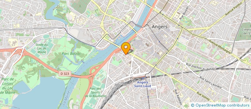 localisation de l'entreprise MADAME LILIANE BIDET  ANGERS