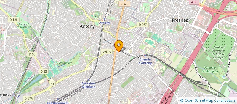 localisation de l'entreprise MADAME LILIANE BILLAULT à ANTONY