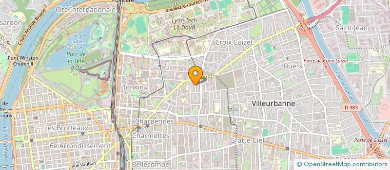 localisation de l'entreprise MADAME LILIANE BLANCHON  VILLEURBANNE