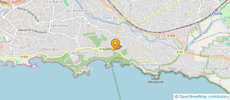 localisation de l'entreprise MADAME LILIANE BONTURI à TOULON