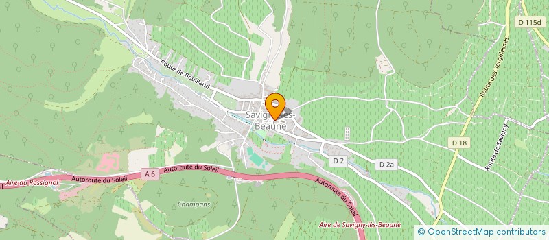 localisation de l'entreprise MADAME LILIANE BORLOT  SAVIGNY-LES-BEAUNE