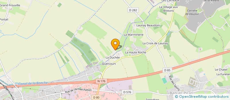 localisation de l'entreprise MADAME LILIANE BOURGUIGNEAU  BAGUER-PICAN