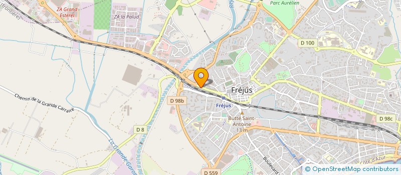 localisation de l'entreprise MADAME LILIANE BOUVIER à FREJUS