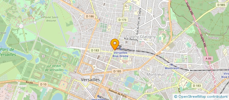 localisation de l'entreprise MADAME LILIANE BRALLEY à VERSAILLES