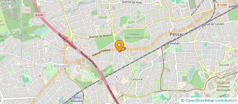 localisation de l'entreprise MADAME LILIANE BROSSARD  PESSAC