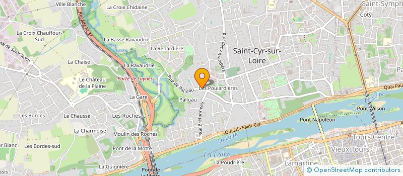localisation de l'entreprise MADAME LILIANE BROSSIER  SAINT-CYR-SUR-LOIRE