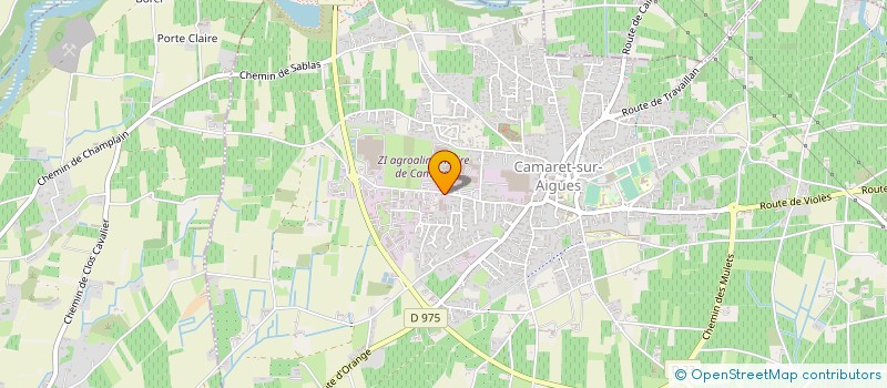 localisation de l'entreprise MADAME LILIANE BRUNET à CAMARET-SUR-AIGUES