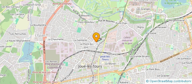 localisation de l'entreprise MADAME LILIANE BUTTON  JOUE-LES-TOURS