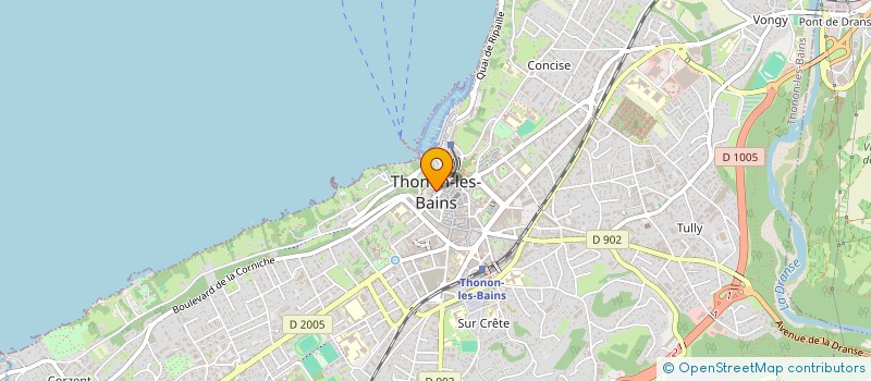 localisation de l'entreprise MADAME LILIANE CAPELOT  THONON-LES-BAINS