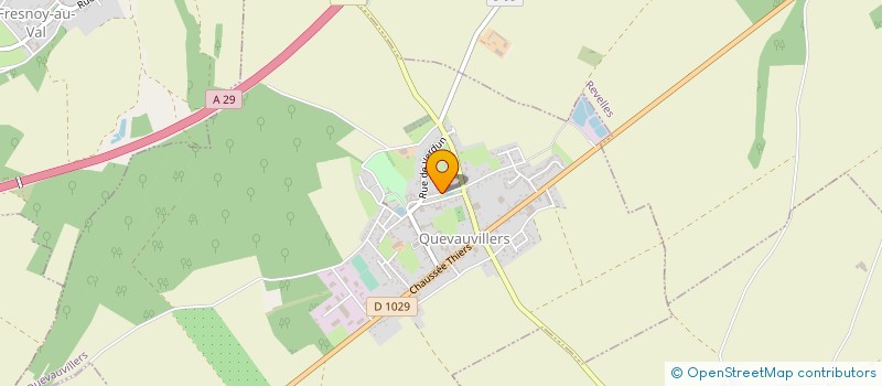 localisation de l'entreprise MADAME LILIANE CARON  QUEVAUVILLERS