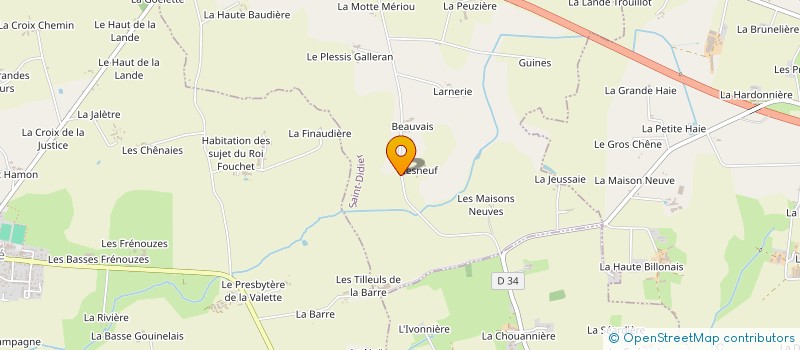 localisation de l'entreprise MADAME LILIANE CATHERIN  SAINT-DIDIER