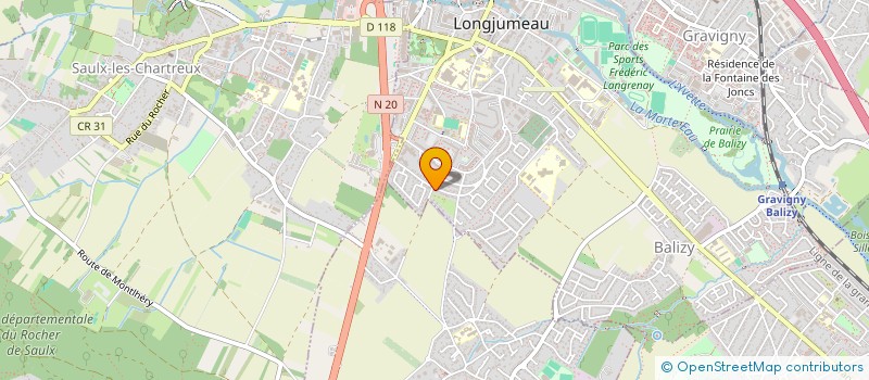 localisation de l'entreprise MADAME LILIANE CAZENEUVE à LONGJUMEAU