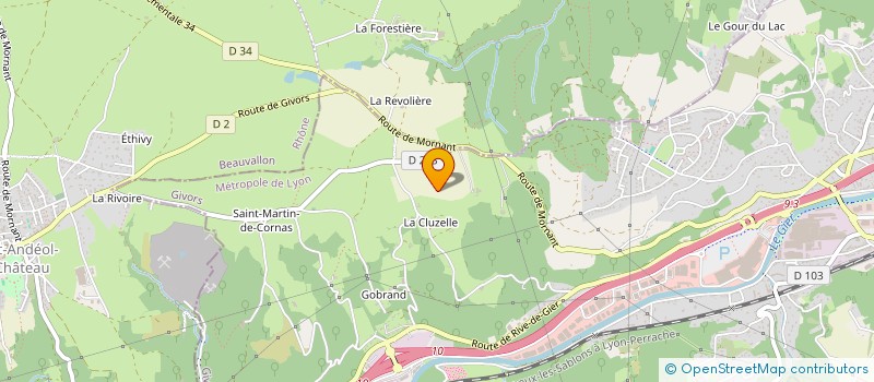 localisation de l'entreprise MADAME LILIANE CHAMOUTON  GIVORS