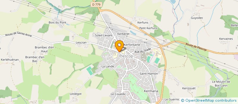 localisation de l'entreprise MADAME LILIANE CHANTAL BERTHAULT à PLESCOP