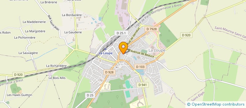 localisation de l'entreprise MADAME LILIANE CHEDAL à LA LOUPE