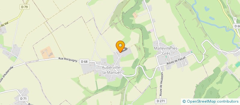 localisation de l'entreprise MADAME LILIANE CLAMAGERAN  AUBERVILLE-LA-MANUEL