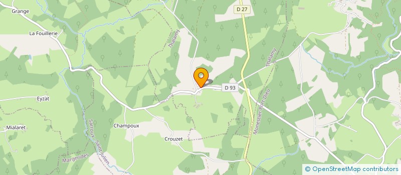 localisation de l'entreprise MADAME LILIANE CLAVIER  THALAMY