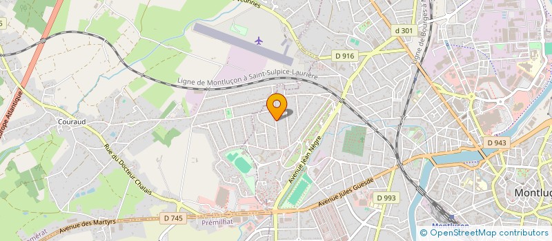 localisation de l'entreprise MADAME LILIANE COGNON à MONTLUCON