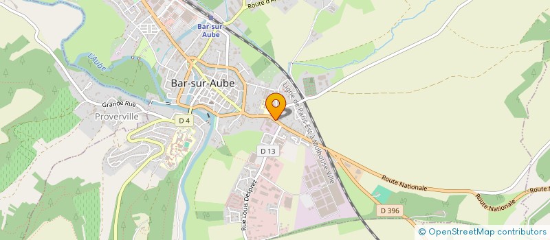 localisation de l'entreprise MADAME LILIANE COLLIN à BAR-SUR-AUBE