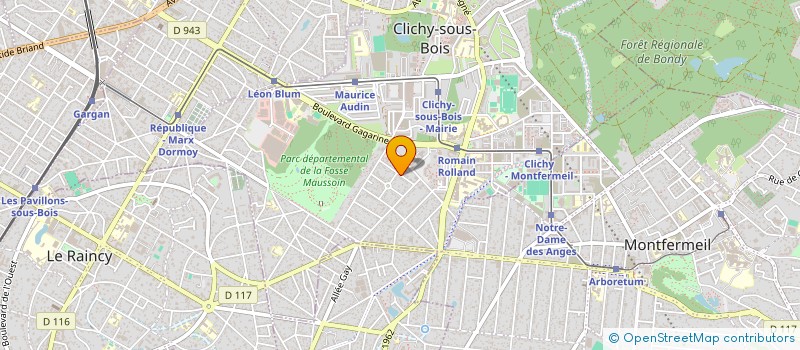 localisation de l'entreprise MADAME LILIANE COLLIN à CLICHY-SOUS-BOIS