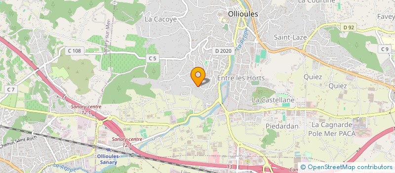 localisation de l'entreprise MADAME LILIANE CORDERA  OLLIOULES