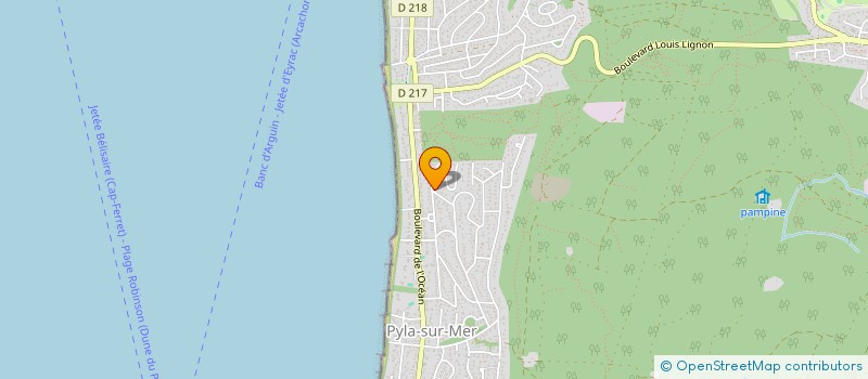 localisation de l'entreprise MADAME LILIANE CORDIER à LA TESTE-DE-BUCH