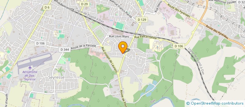 localisation de l'entreprise MADAME LILIANE CORROYER  DAX