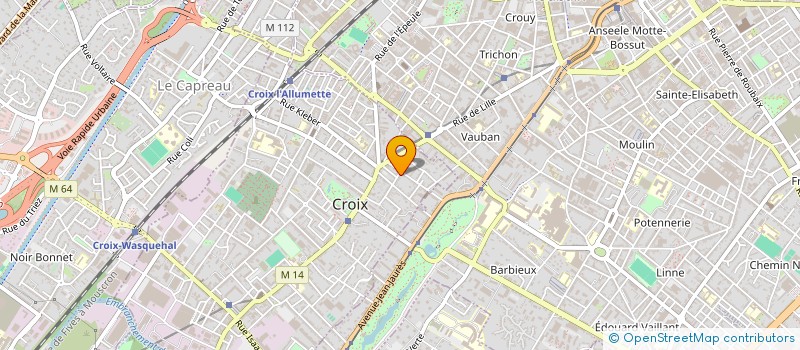 localisation de l'entreprise MADAME LILIANE DELEPAUL à CROIX