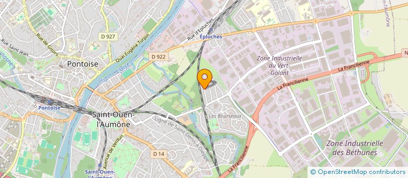 localisation de l'entreprise MADAME LILIANE DEMART  SAINT-OUEN-L'AUMONE