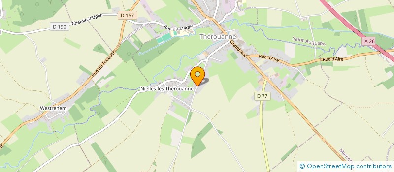 localisation de l'entreprise MADAME LILIANE DEPLANQUE  THEROUANNE