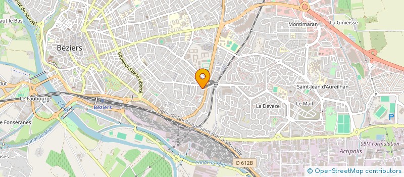 localisation de l'entreprise MADAME LILIANE DESVAGES  BEZIERS