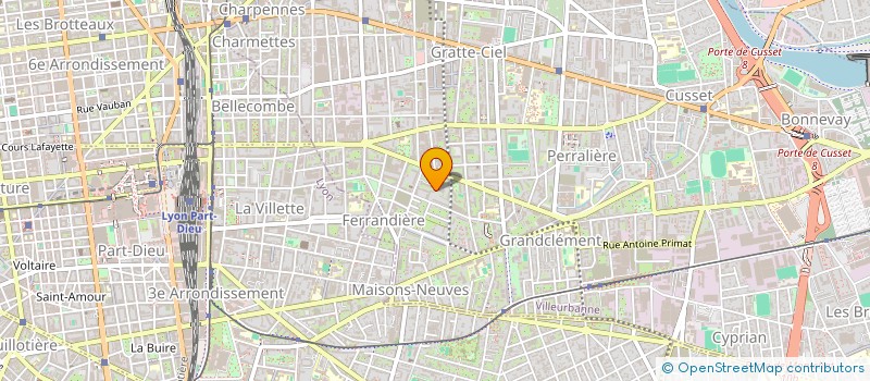localisation de l'entreprise MADAME LILIANE DURET à VILLEURBANNE