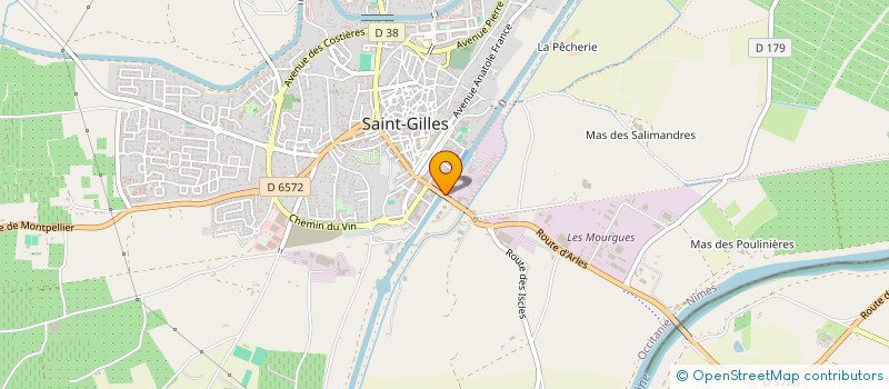 localisation de l'entreprise MADAME LILIANE ENJOLRAS à SAINT-GILLES