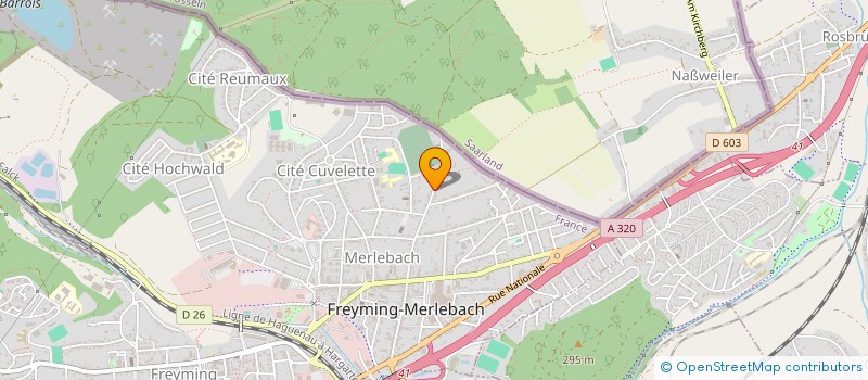 localisation de l'entreprise MADAME LILIANE FERNSNER  FREYMING-MERLEBACH