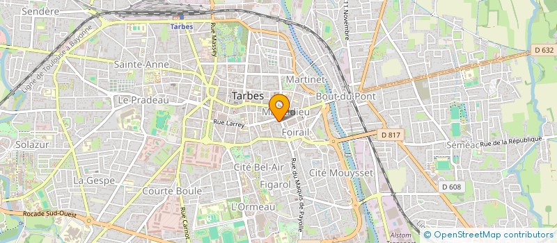 localisation de l'entreprise MADAME LILIANE FLORAN à TARBES