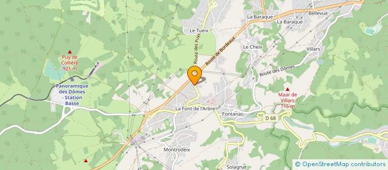 localisation de l'entreprise MADAME LILIANE FOURNIER à ORCINES